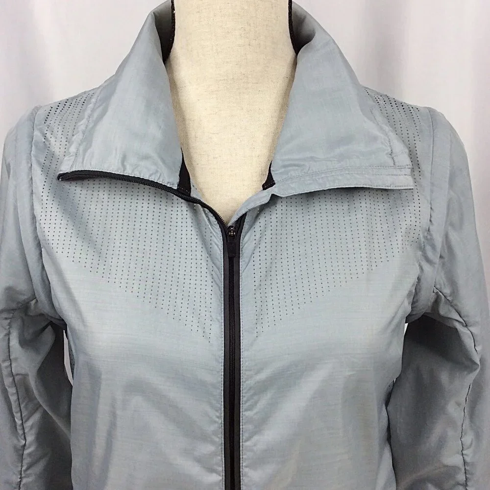 Nike Iridescent Lux Convertible Running Jacket Womens‎ Size S Vest Removable